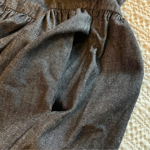 Oscar de la Renta for SWIRL Made USA 🇺🇸 Black Denim Shirt Dress Size M Vintage - Picture 8 of 13